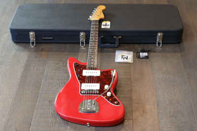 1962 Fender JazzMaster Fiesta Red All Original Except Refinish & Knobs + Case