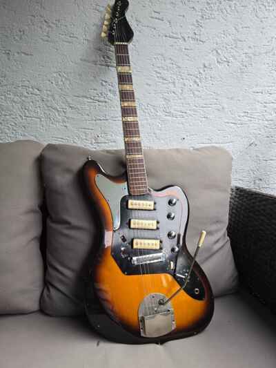 Hüttl - Beat Star German Vintage E-Guitar 1965 (similar to Höfner)