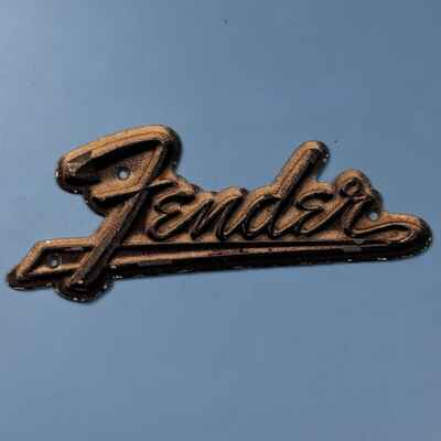 1960s Fender Blackface Silverface Drip Edge Vintage Amp Logo!