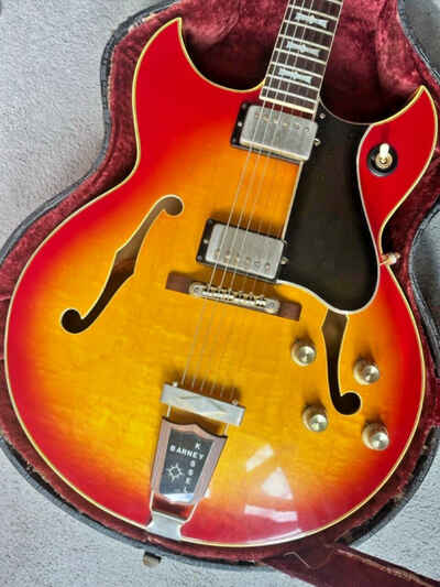 1967 Gibson Barney Kessel Custom Guitar - sunburst - excellent vibrant flaming