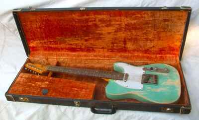 Vintage  1964 Fender No Logo Strat / Telecaster? Hardshell Case-Pre CBS