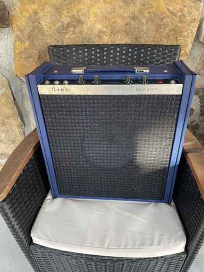 Harmony Solid State Amp H1618 Blue Vintage