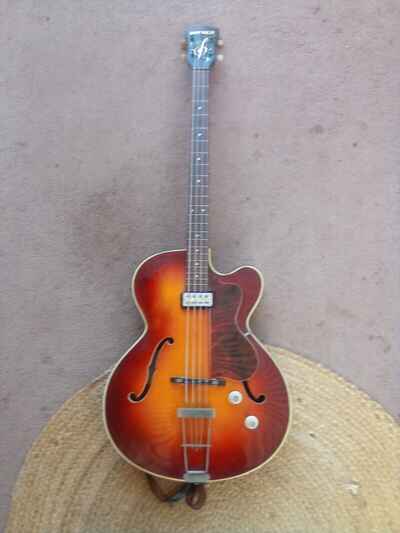 Vintage 1964 Hofner Senator Bass Sunburst