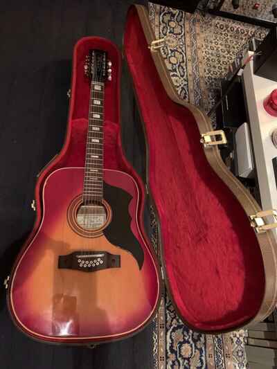 Vintage ?70 Eko Ranger 12 Rara Livrea Red Sunburst Model ??D-30 / 12??.