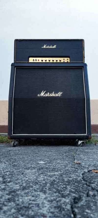 Marshall Plexi Super Lead MK II 100w + Original Cabinet 1975 VINTAGE