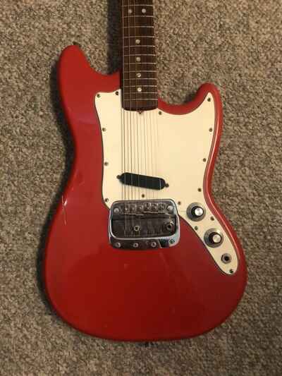 Fender 1967 Bronco Red Electric Guitar Vintage Rare RED MOJO