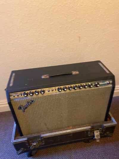 Vintage 1977 Fender Twin Reverb USA Silverface Valve Amplifier 2x12 Combo *K120*