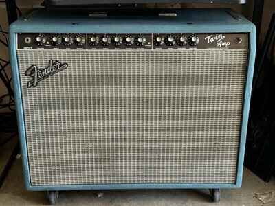 Vintage 1990s Fender Twin Amp 2 x 12" Tube Combo Amplifier Amp