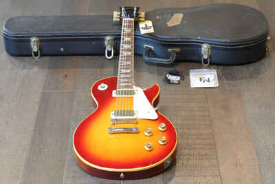 Vintage! 1974 Gibson Les Paul Deluxe Electric Guitar Cherry Sunburst + OHSC