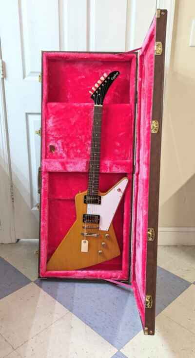 Epiphone Inspired by Gibson Custom 1958 Korina Explorer Aged Nat Gui (LP1115907)