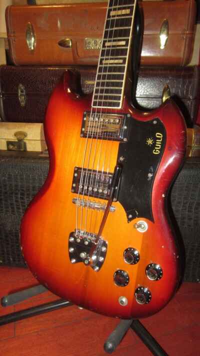 Vintage 1971 Guild S-100 Sunbursrt