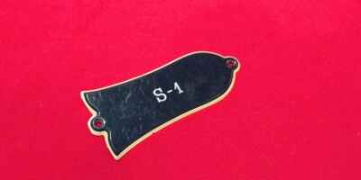 Vintage 1975 USA Gibson S-1 Guitar Truss Rod Cover Plate 1976 1977 1978