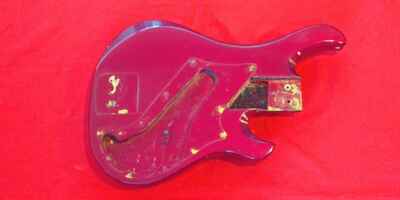 USA GIBSON VICTORY BASS GUITAR BODY PROJECT PART 1981 CANDY RED