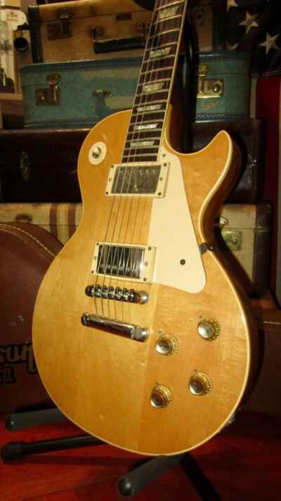 Vintage 1975 Gibson Les Paul Deluxe w /  Humbuckers Natural