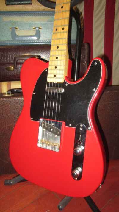 Vintage 1974 Fender Telecaster Red w Hard Case