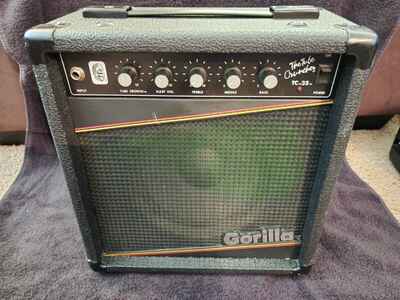 Vintage Gorilla TC-35 Guitar Amplifier Amp The Tube Cruncher Black Working