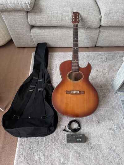 Washburn 1980 Festival Series FA30TS Guitar  +Vintage Arion HU-8300 Guitar Tuner