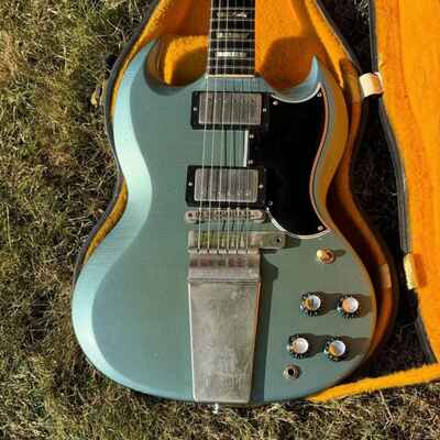 1962 Gibson Les Paul  /  SG Pelham Blue Joe Riggio Refinish