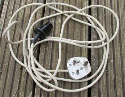 Vintage Bulgin style Power lead. Fits Marshall Vox JMI Laney Hiwatt + more