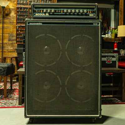 1970s Acoustic 150 Bass Amp Head w /  Acoustic 105 4x12?? Speaker Cabinet Stack