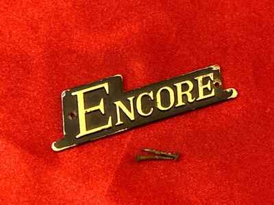 ENCORE  TEISCO  Guitar  /  Bass Badge Logo Vintage MIJ Japan Part