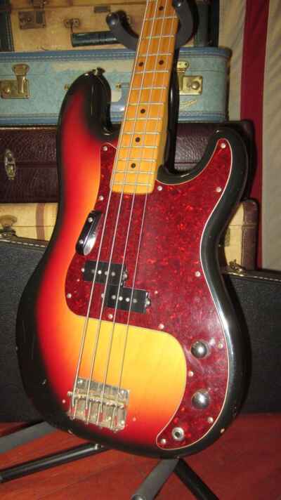 ~ 1975 Ibanez Precision Bass Sunburst w Hard Case