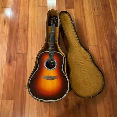 1978 Matrix By Ovation Sunburst 1132-1 Acoustic Guitar