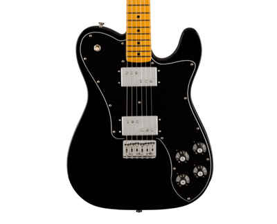 Used Fender American Vintage II 1975 Telecaster Deluxe - Black w /  Maple FB