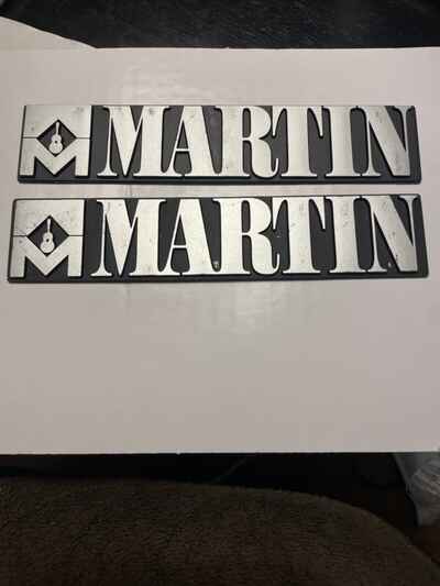 Vintage martin guitar aluminum plate, Logo Name Plate Badge For Guitar Case