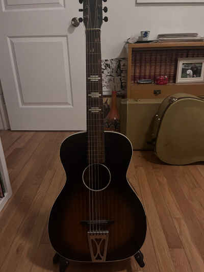 1950s Stella H929 Parlor Acoustic Guitar Sunburst