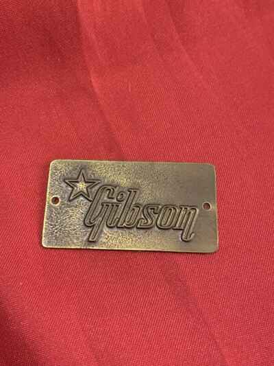 Vintage Gibson Brass Case Badge Cali Girl Burst Goldtop Les Paul Standard 1959