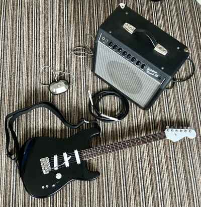 Custom 1980s Amp & Guitar Package: Fender Sidekick Reverb + JHS Strat : COLLECT