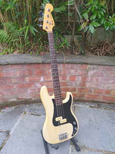 1977 Fender Precision Bass in Olympic White