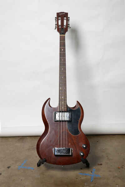 Gibson EB-0 Short Scale Bass Guitar with Slotted Headstock 1969 - Cherry