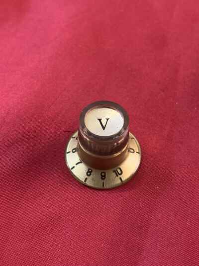 Vintage 1960s UNIVOX Guitar VOLUME KNOB(1) GOLD Teisco EPIPHONE JAPAN MIJ Part