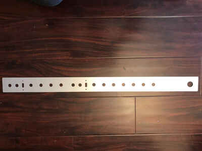 Blank Fender Twin Reverb Faceplate 1960s-1970s