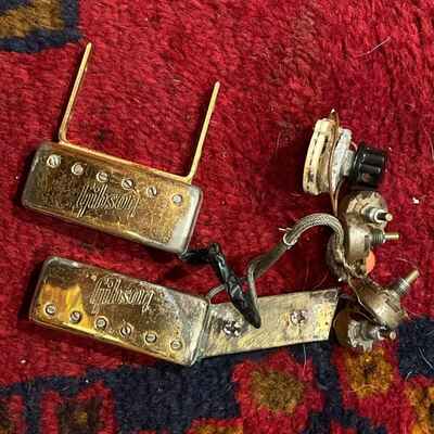 1969 Gibson Johnny Smith Double Pickup Wiring Harness - Rare Embossed Covers