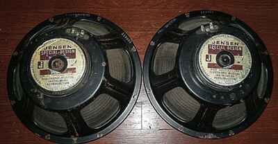 Vintage 1964 Jensen C12PS Matched Pair of Speakers PROJECT need recone