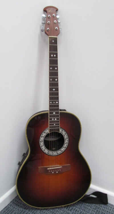 Rare Ovation Celebrity Shallow Bowl-Back Electric-Acoustic Guitar CC67 1981 ?