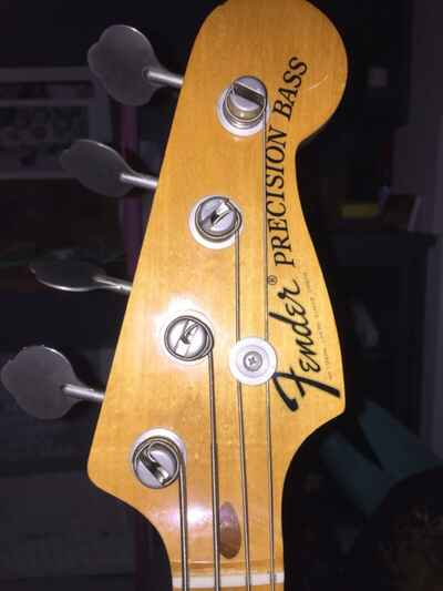 1972 Fender Precision Bass Guitar, Maple Fingerboard