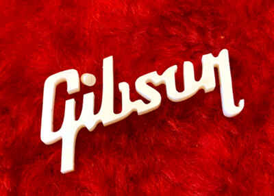 NOS Gibson Pearl Headstock Logo inlay