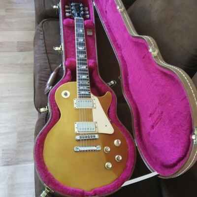 Gibson Les Paul Deluxe 1976 - Gold Top With Gibson HSC
