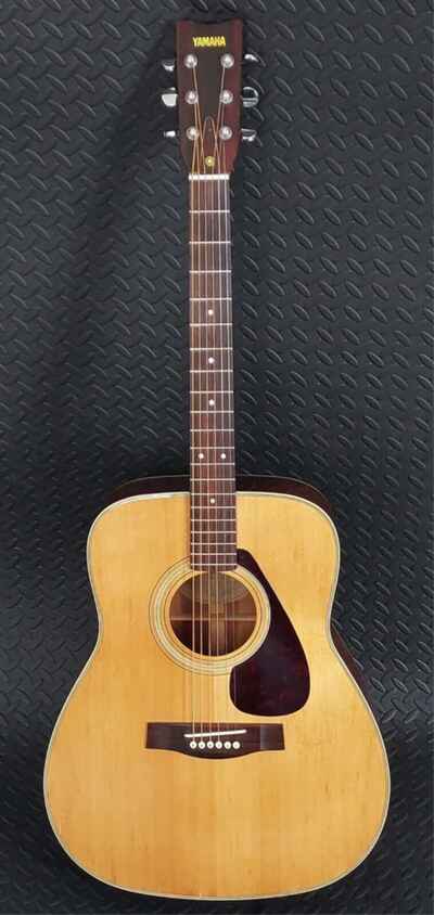 Yamaha FG335 1970s Vintage Acoustic Guitar Dreadnought Made In Taiwan 1977
