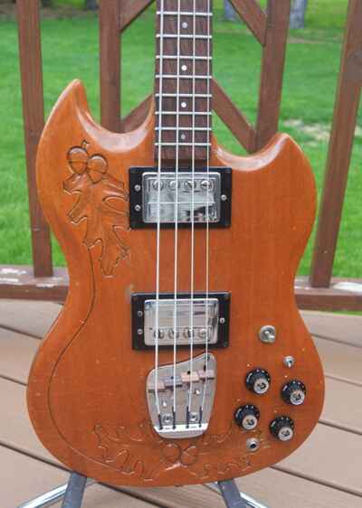 Guild JS Bass 2 Carved Top Bass Guitar with HSC - 1973