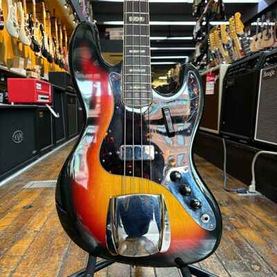 Electra Japan 2271 "Long Necker" J-Style Bass Guitar 1970s 3-Color Sunburst