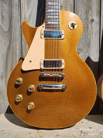 1974 Left Handed Gibson Les Paul Deluxe Goldtop