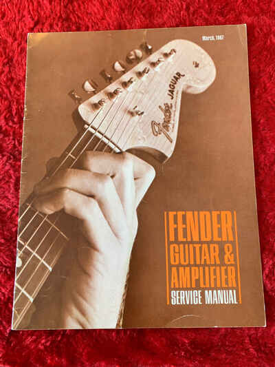 1967 CBS Fender Guitar & Amplifier Service Manual Setup Maintnance Troubleshoot