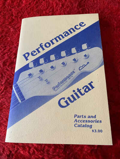 1986 Performance Guitar Parts Catalog Bodies Necks Hardware