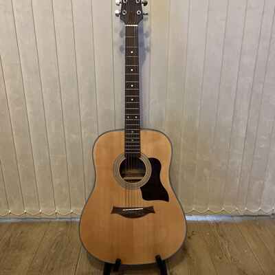 Vintage Jim Deacon Acoustic Guitar Nice Condition JDX30 / NA  With A Stagg Case