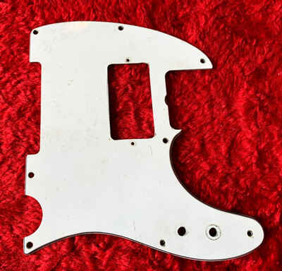 1970 Fender Telecaster Pickguard 3 ply white Modified for Humbucker